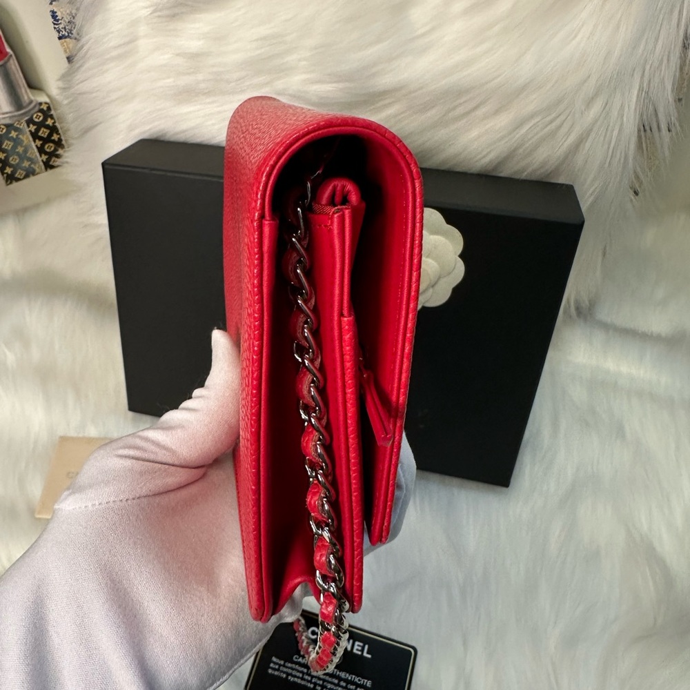 Chanel Caviar Leather Small Flap Bag with Chain - Picture 12 of 17